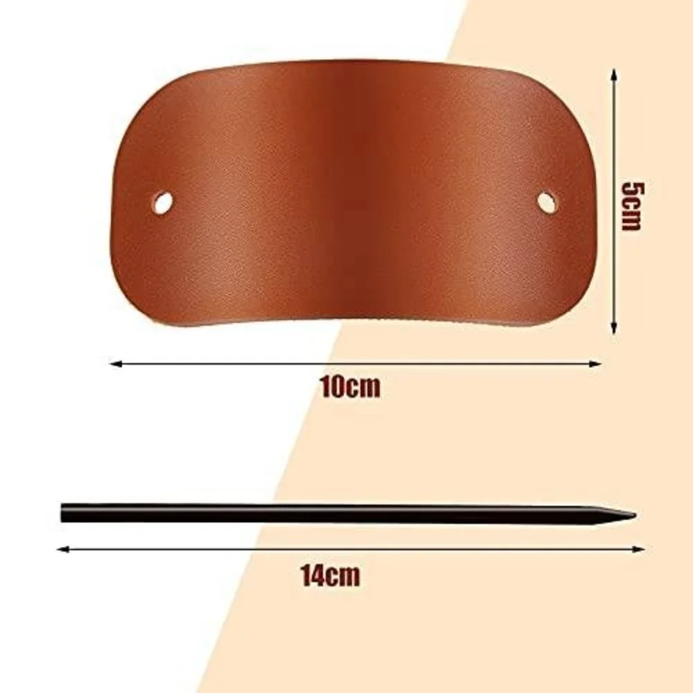 4 Pack Faux Leather Hair Slide Hair Pin Stick Barrette Ponytail Holder Set